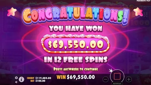 Sugar rush 1000 tips image